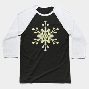 MANDALA T-SHIRT Mandala Snow Flake Baseball T-Shirt